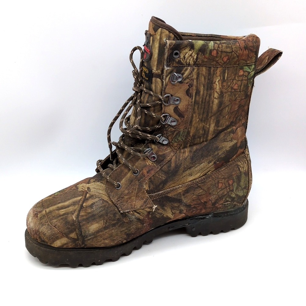 Winchester Shoes Mens Green Camo 11 Work Boots Hard Toe‎ Thinsulate Hunting